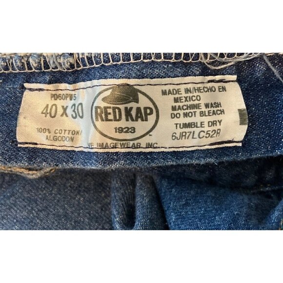 Red Kap PD60 Men's Relaxed Fit 5-Pocket Denim Jeans 40X30 - Picture 5 of 6